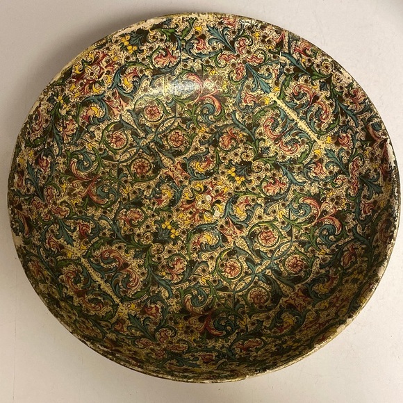 Alfred E. Knobler Viking Import Bowl Alcohol Proof Paper Mache Dish - Picture 1 of 10